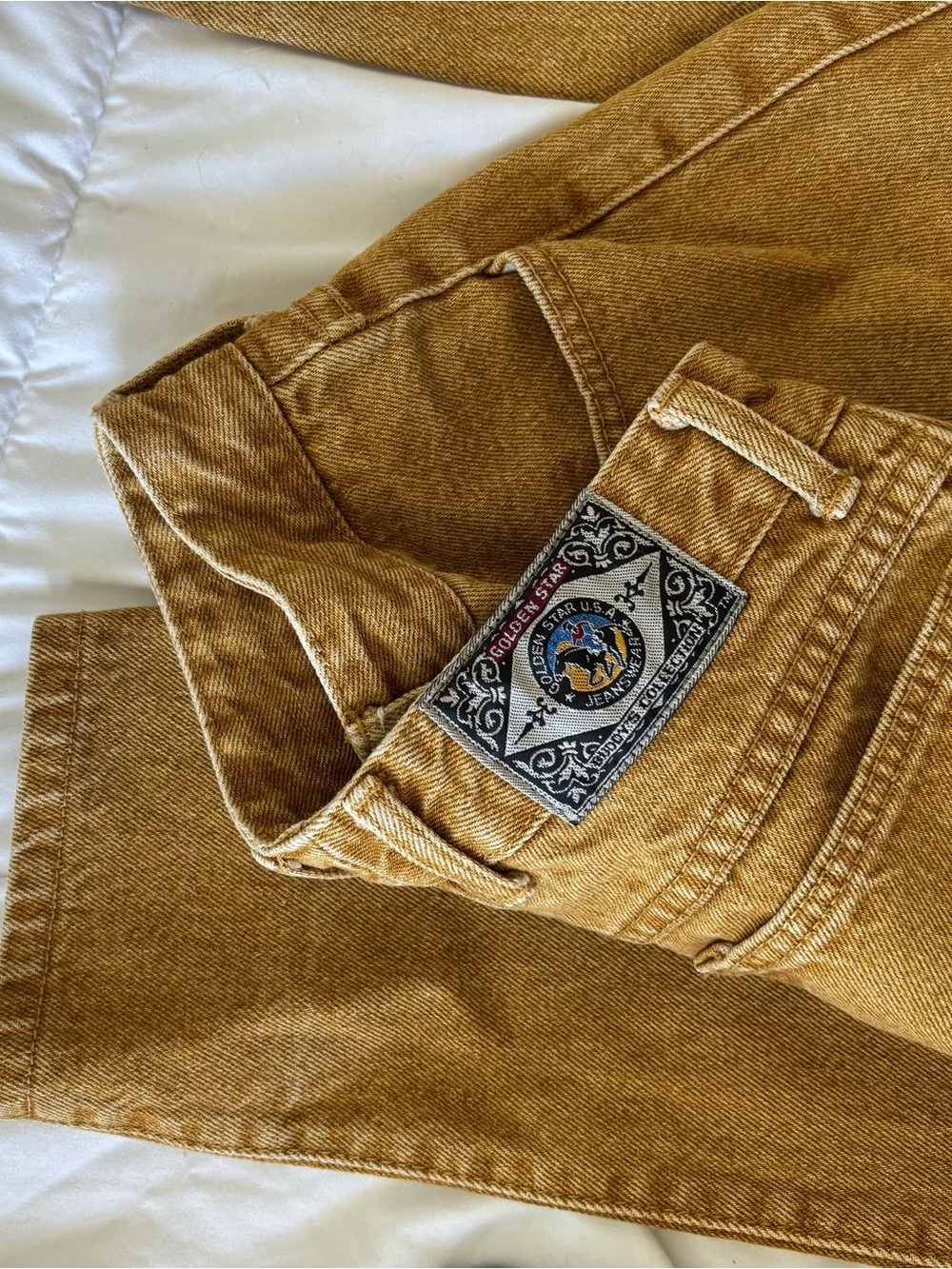 High-Rise Mustard Yellow Women’s Jeans
